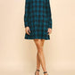 Pinch - Plaid Long Sleeve Mini Dress