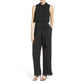 Vince Camuto - Roll Collar Mock Neck Blouson Chiffon Jumpsuit