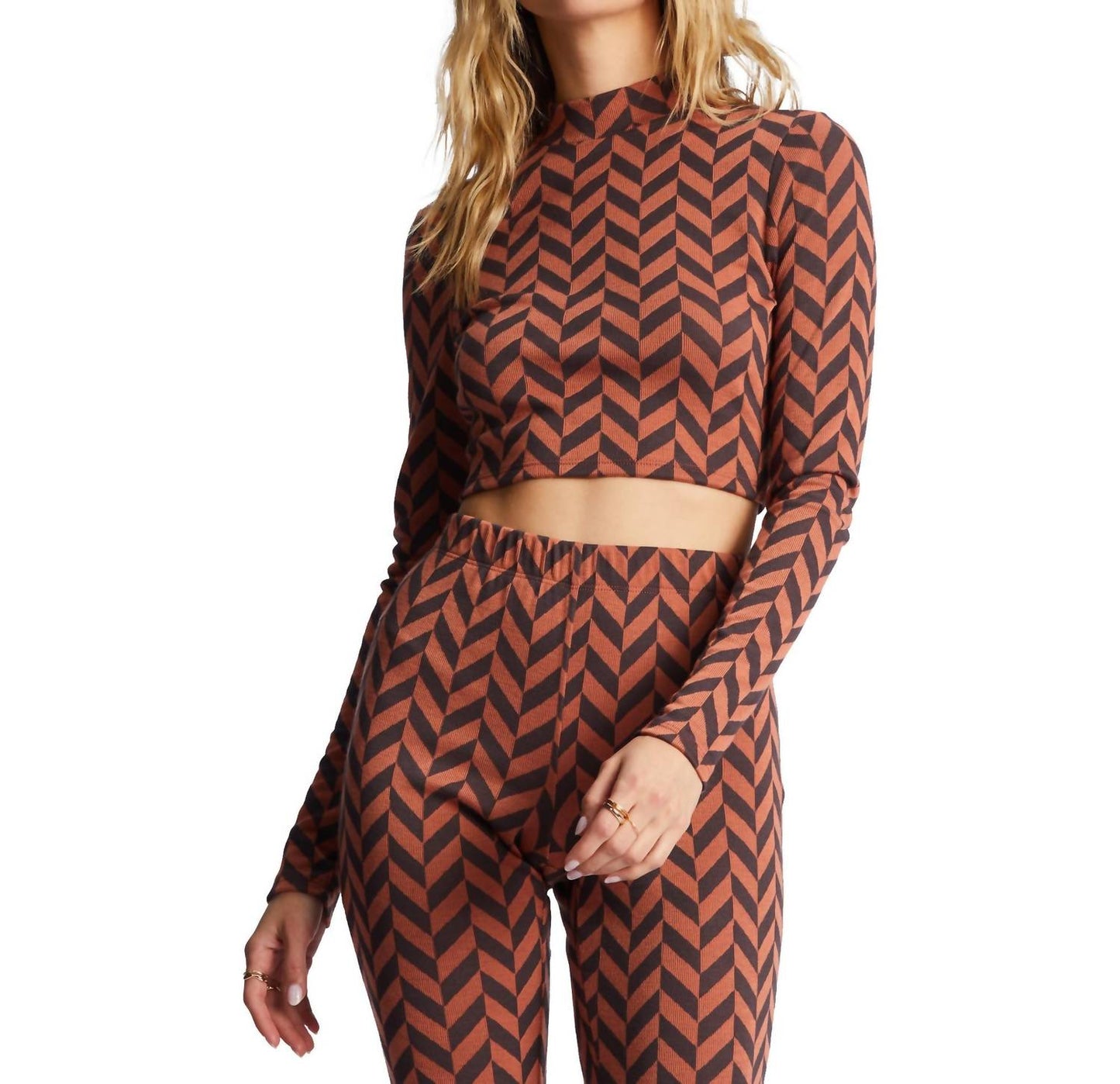 Billabong - New Heights Mock Neck Crop Top