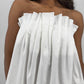 Blue Blush - Pleated Drape Strapless Top