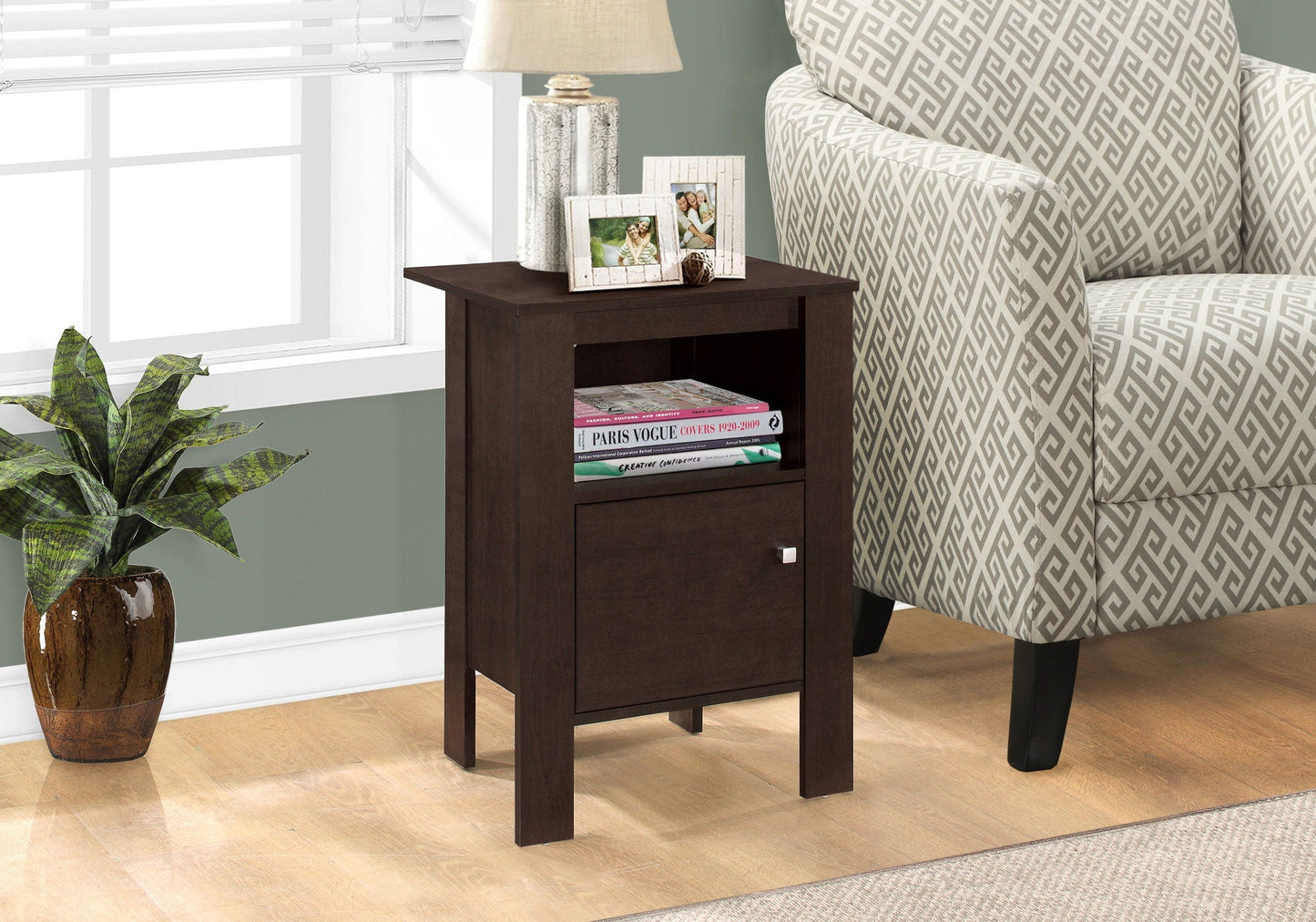 Accent Nightstands with Storage and Transitional Style