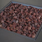 Outdoor Patio Propane Fire Pit 24" H x 31" W Square Iron Gas-burning Fire Pit