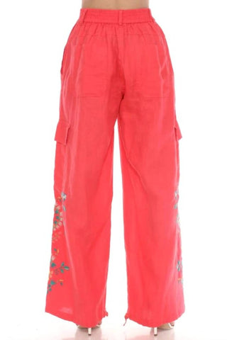 Johnny Was - DRAWSTRING HEM CARGO PANT MARISOL