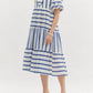 Entro - Striped Midi Dress