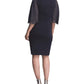 Joseph Ribkoff - Dress With Sheer Rhinestone Beaded Sleeves