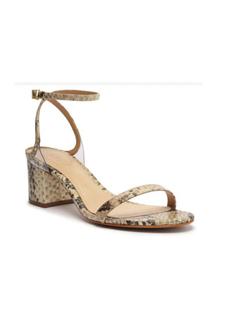 Schutz - Women's Skye Mid Snake Print Block Heel