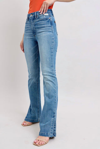 Judy Blue - Tummy Control Side Slit Bootcut Jeans