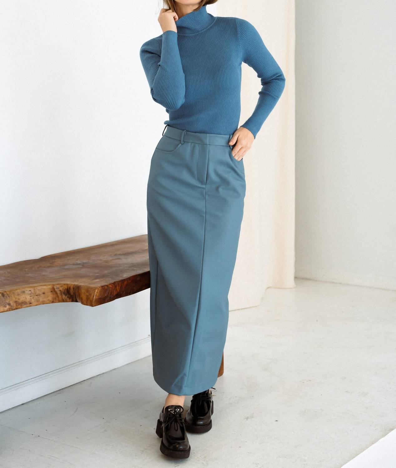 Mima Rosso - Leather Maxi Skirt