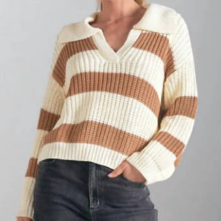 Elan - Elan Oversized V-neck Sweater