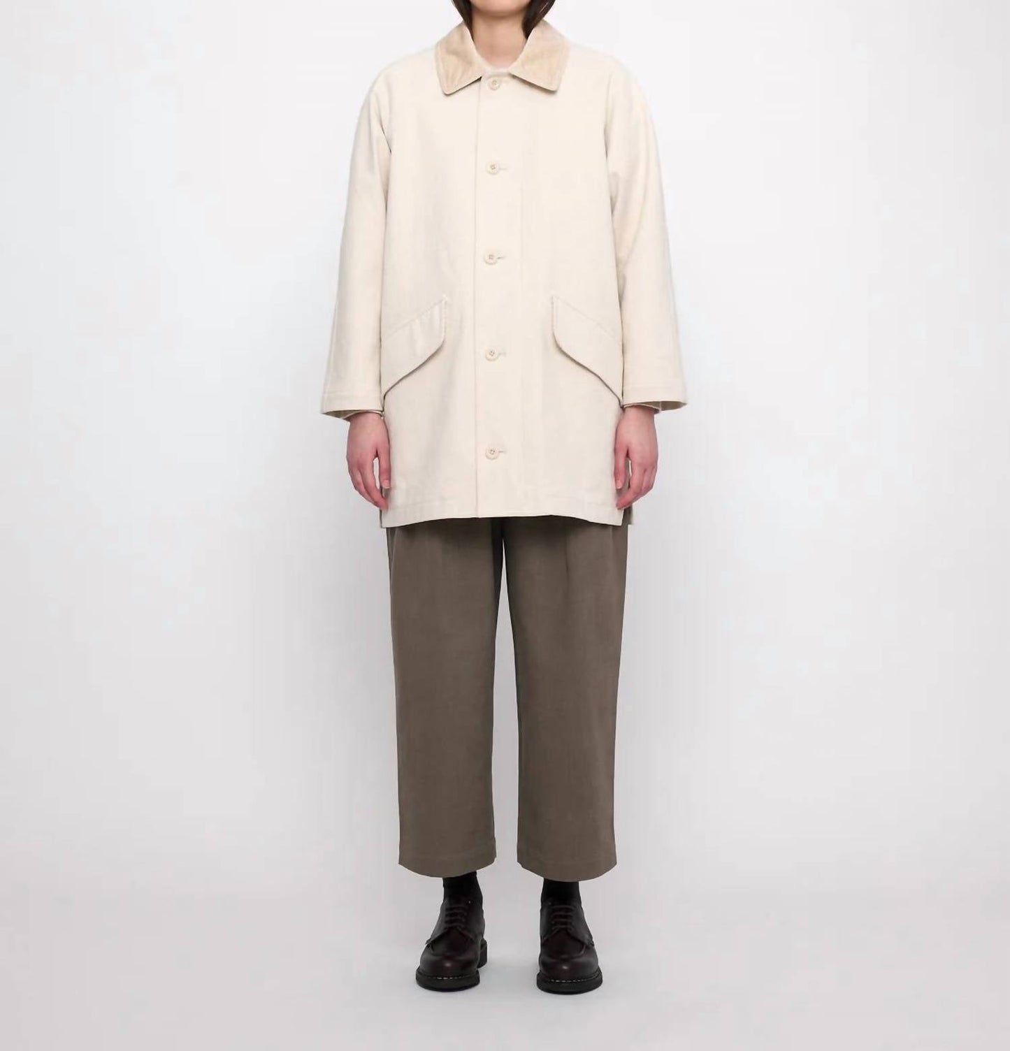 7115 By Szeki - Mid-length Duster Coat