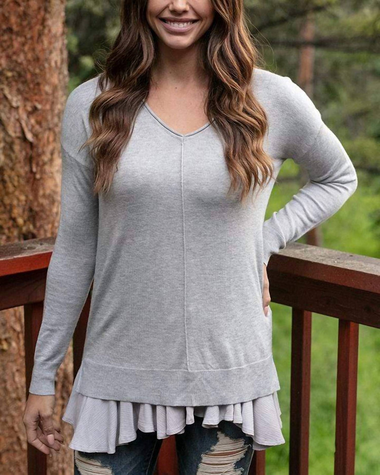 Grace & Lace - Flutter hem top extender