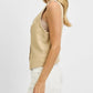 Risen - Full Size V Neck Button Down Vest Plus Size