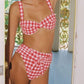 Montce - Gingham Bustier Bikini Top
