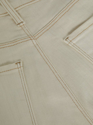 L'Agence - Ruth High Rise Straight Raw Hem Jeans