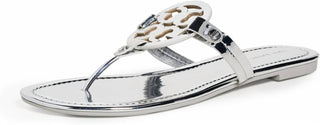 Tory Burch - Women's Argento Miller Logo Slides Sandals