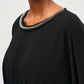 Joseph Ribkoff - Silky Knit Top with Embellished Neckline