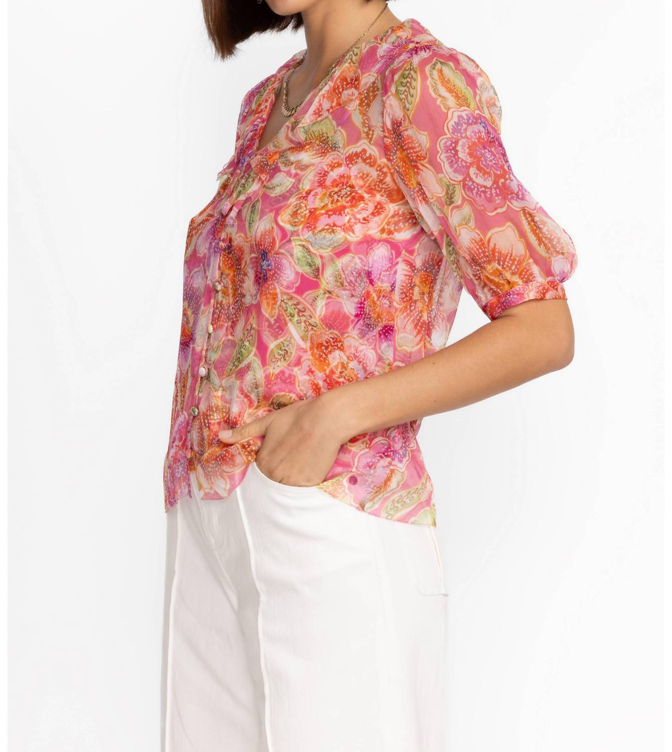 Johnny Was - Marcia Ruffle Blouse