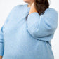 Estheme - Dolman Cashmere Long Sleeve Sweater - Plus
