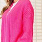 Double Take - Cozy Rib-knit Cocoon Cardigan