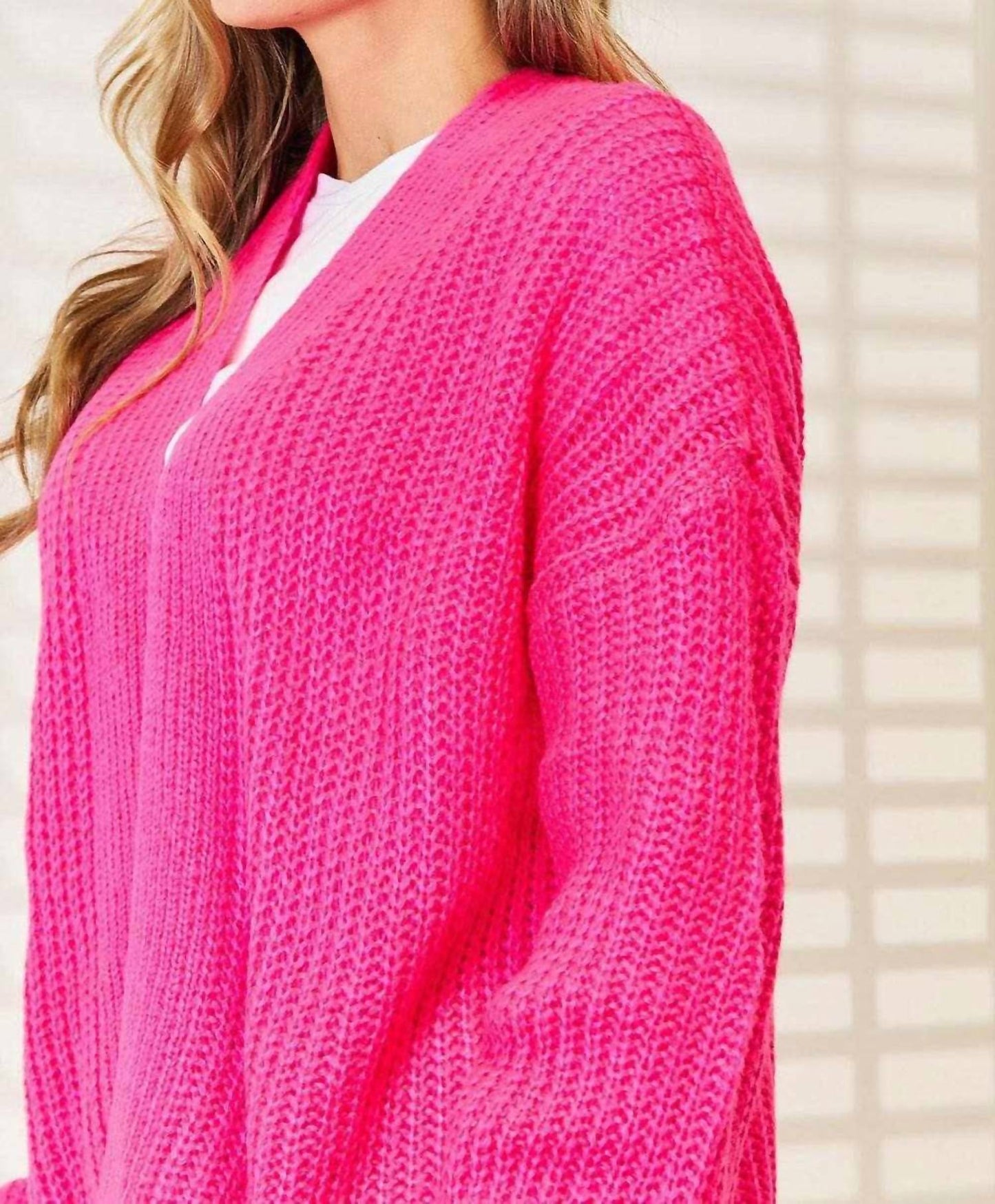 Double Take - Cozy Rib-knit Cocoon Cardigan