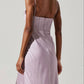 Astr - Cannes Satin Bustier Maxi Dress