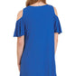 Umgee - Cold Shoulder Butterfly Sleeve Dress