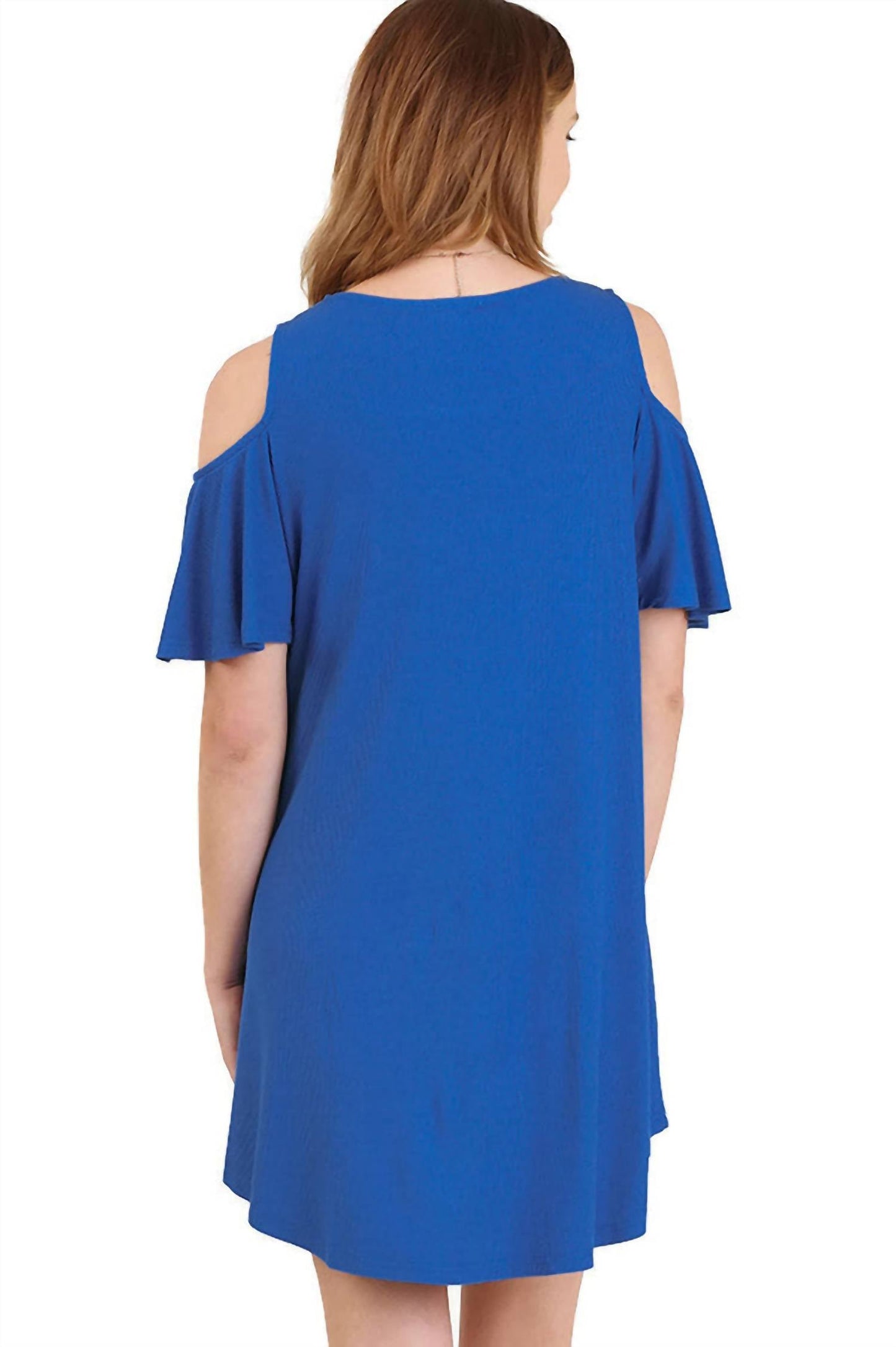 Umgee - Cold Shoulder Butterfly Sleeve Dress