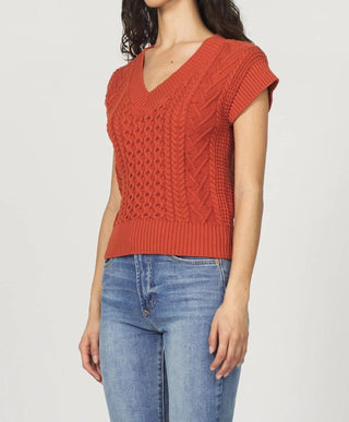 Another Love - Scout Cable V-neck Sweater Vest