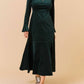 Aspiga - Paloma Round Neck Long Sleeve Stretch Corduroy Dress