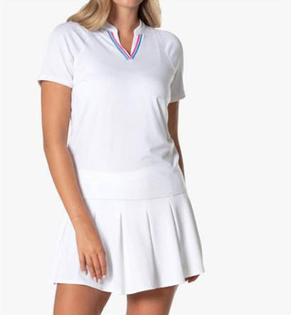 Lucky In Love - Women's Winning Streak Tie Back Short Sleeve Top