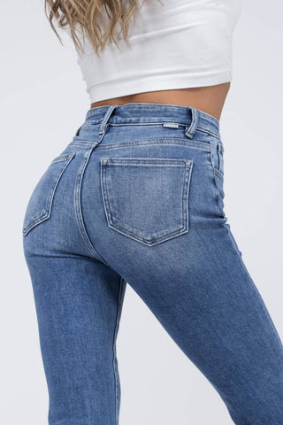 Risen - Misunderstood High-Rise Button Down Bootcut Denim Jeans