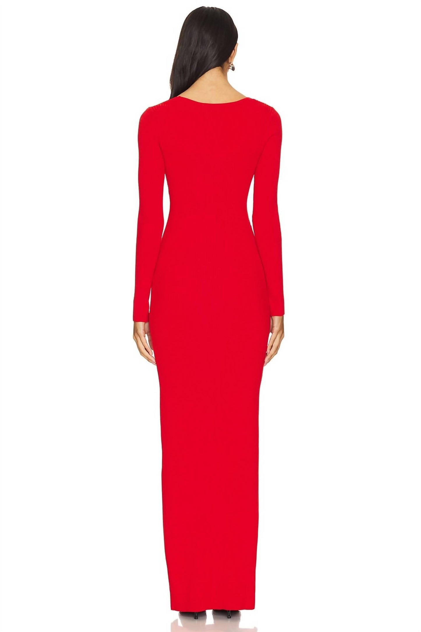 Good American - Virgo Maxi Long Sleeve Scoop Dress