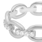 Allyanna Gifts - Women's Moissanite Oval Link Band Bracelet