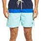 Mens Barbour Shore Colorblock Swim Trunks - Blue