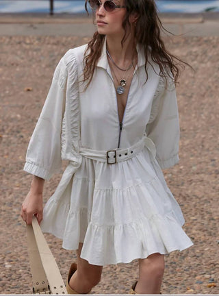 Free People - Ivory Belted Swing