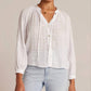 Bella Dahl - Women's Full Sleeve Raglan Button Down Shirt