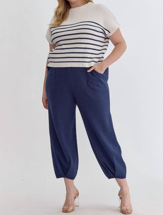 Entro - Knit High Waisted Joggers