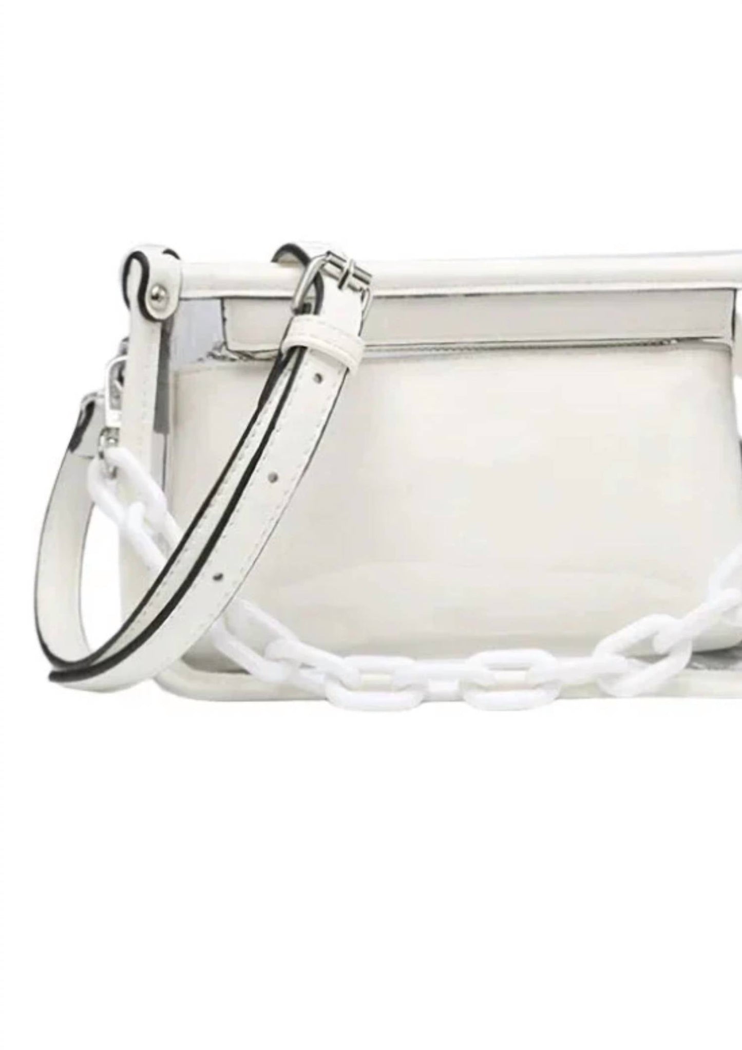 Jen & Co. - Women's Clear Crossbody With Chain Strap