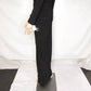 Betsy & Adam - Women's Stretch Ruched High Neck Long Gown