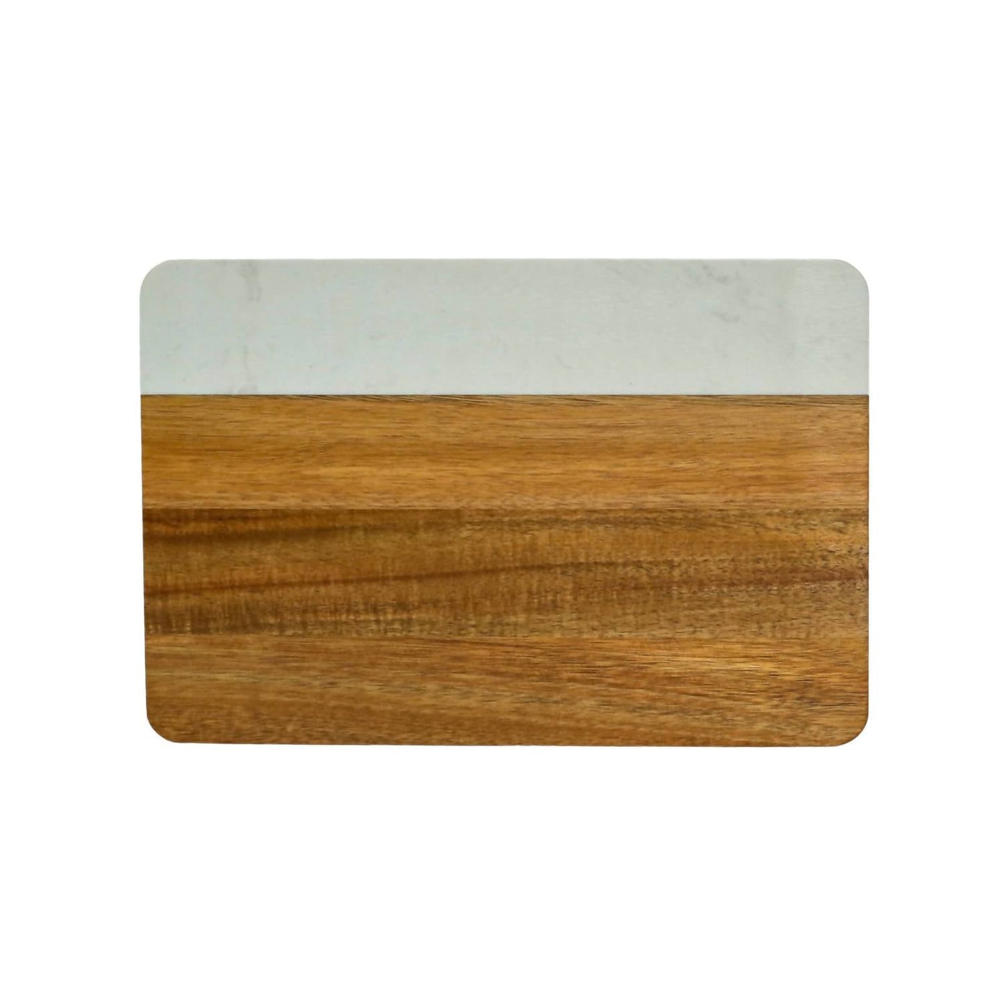 Creative Gifts International - Marble and Acacia Wood Rectangle Board