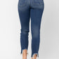 Judy Blue - Midrise Shark Bite Slim Fit Jeans