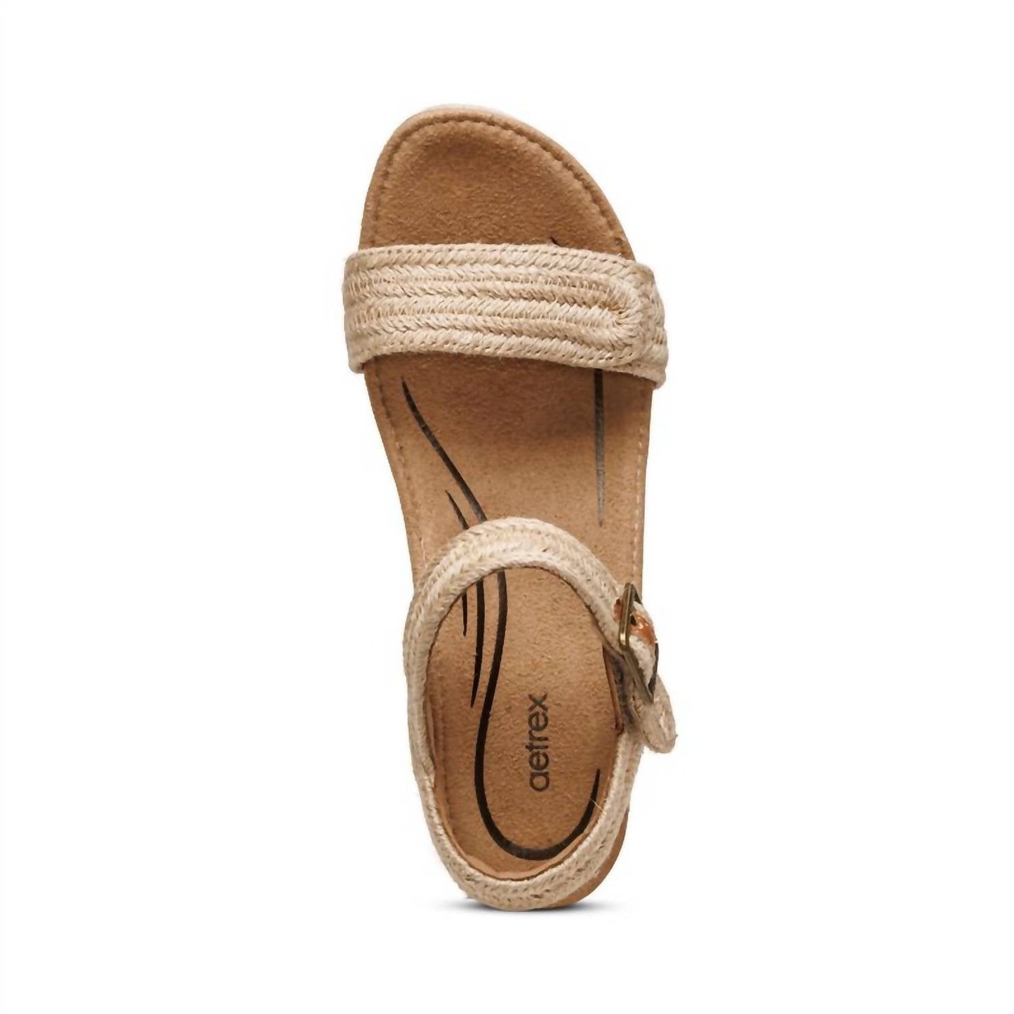 Aetrex - SYDNEY QUARTER STRAP ESPADRILLE WEDGE SANDAL