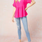 Entro - Textured Babydoll Top
