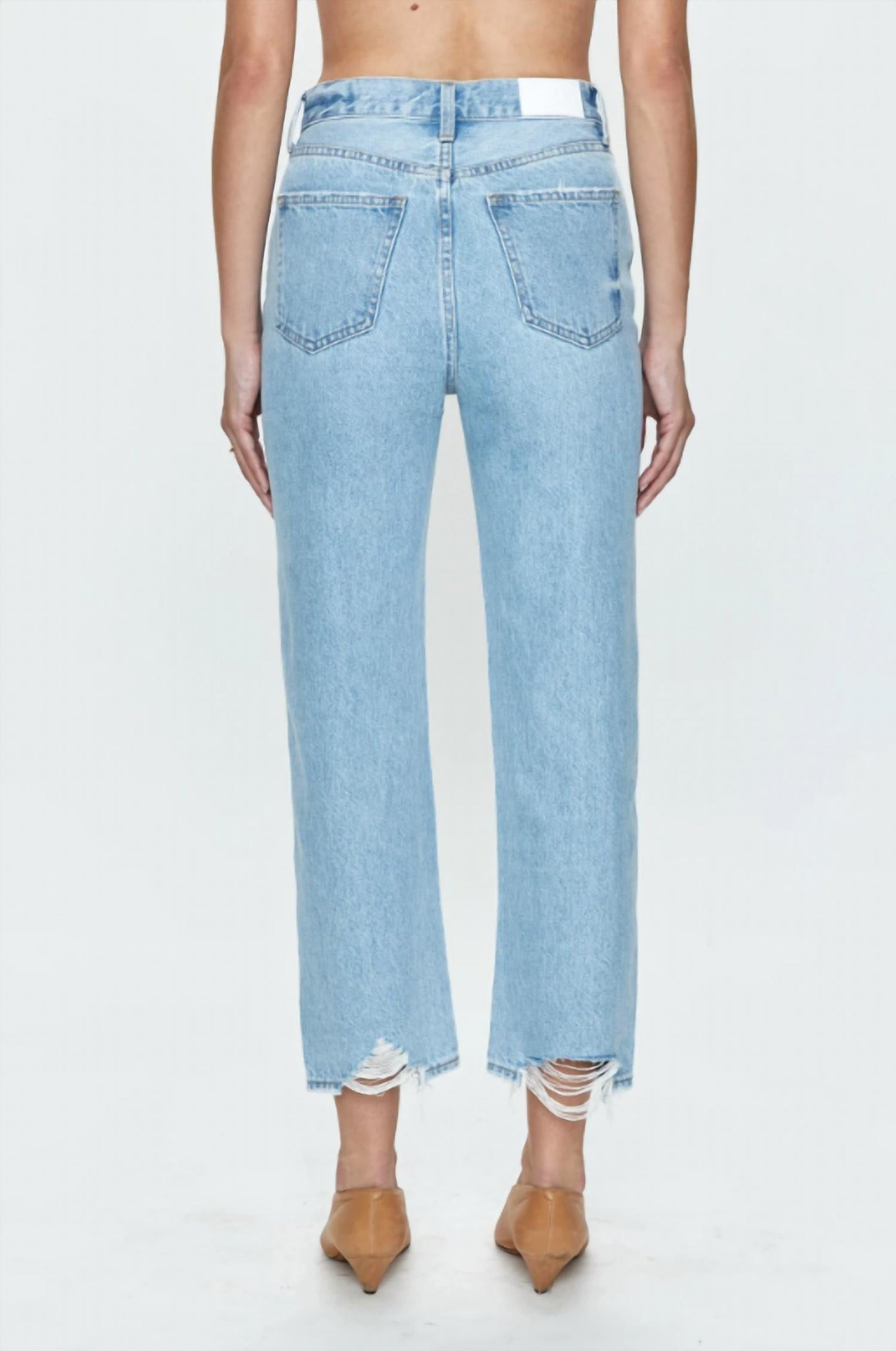 Pistola - Cassie Super High Rise Straight Cropped Jeans