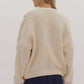 Entro - Cable Knit Round Neck Sweater