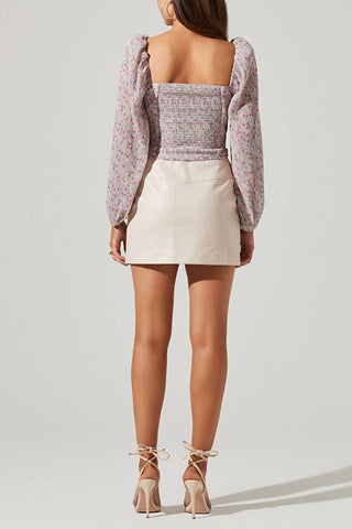 Astr - Plisse Print Blouse