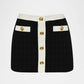 L'Agence - Coco Colorblock High-waist Mini Skirt
