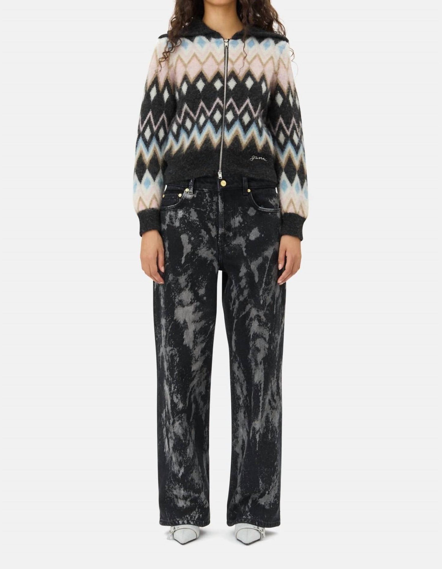 Ganni - Fine Brushed Alpaca Cardigan