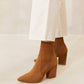 Loeffler Randall - Women's Isla Cacao Suede Slim Ankle Bootie