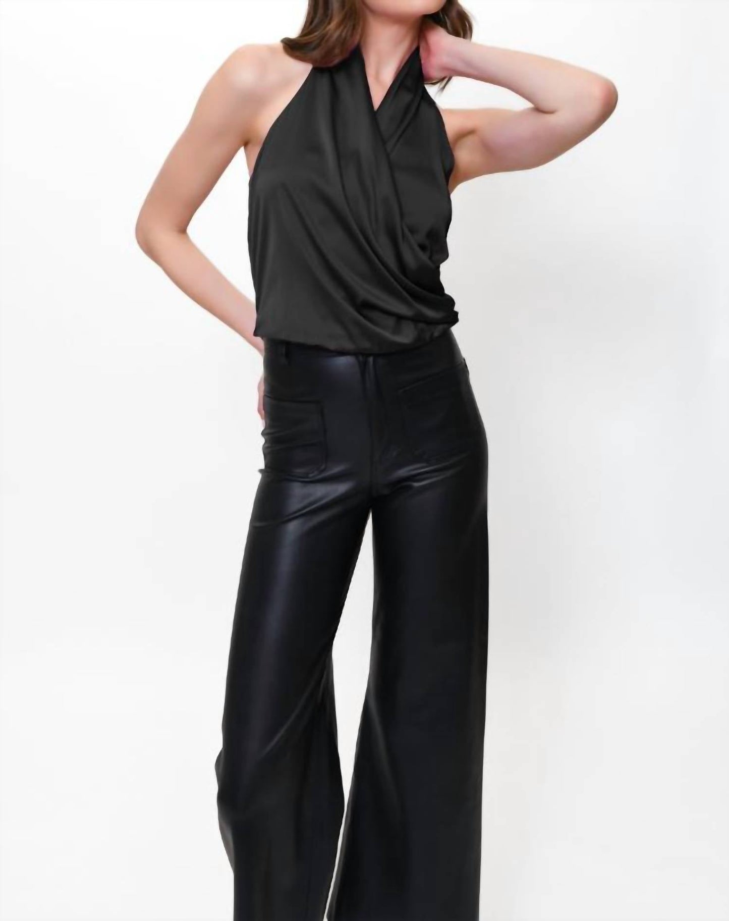 Hutch - Cowl Neck Open Back Top